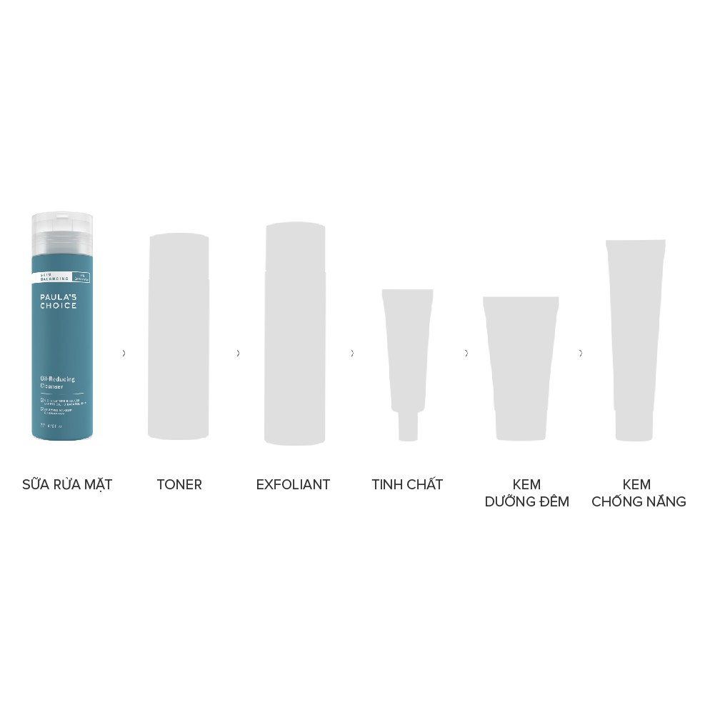 Sữa rửa mặt Paulas Choice cân bằng độ ẩm và giảm dầu - Paula's Choice Skin Balancing Oil Reducing Cleanser 1150 - 237ml