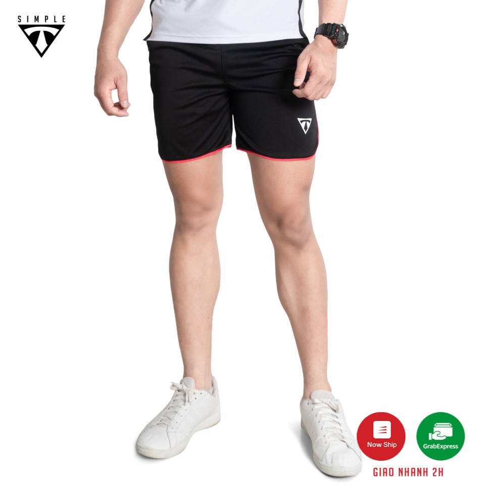 Quần Thể Thao Nam LAI BẦU TSIMPLE tập gym vải thun lạnh thoáng mát, co giãn, chuẩn form màu Đen | BigBuy360 - bigbuy360.vn