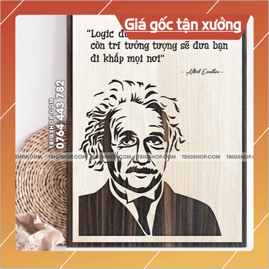 Mẫu tranh - Mã 044 "Logic đưa bạn đi từ a đến b còn trí tưởng tượng sẽ đưa bạn đi khắp mọi nơi"