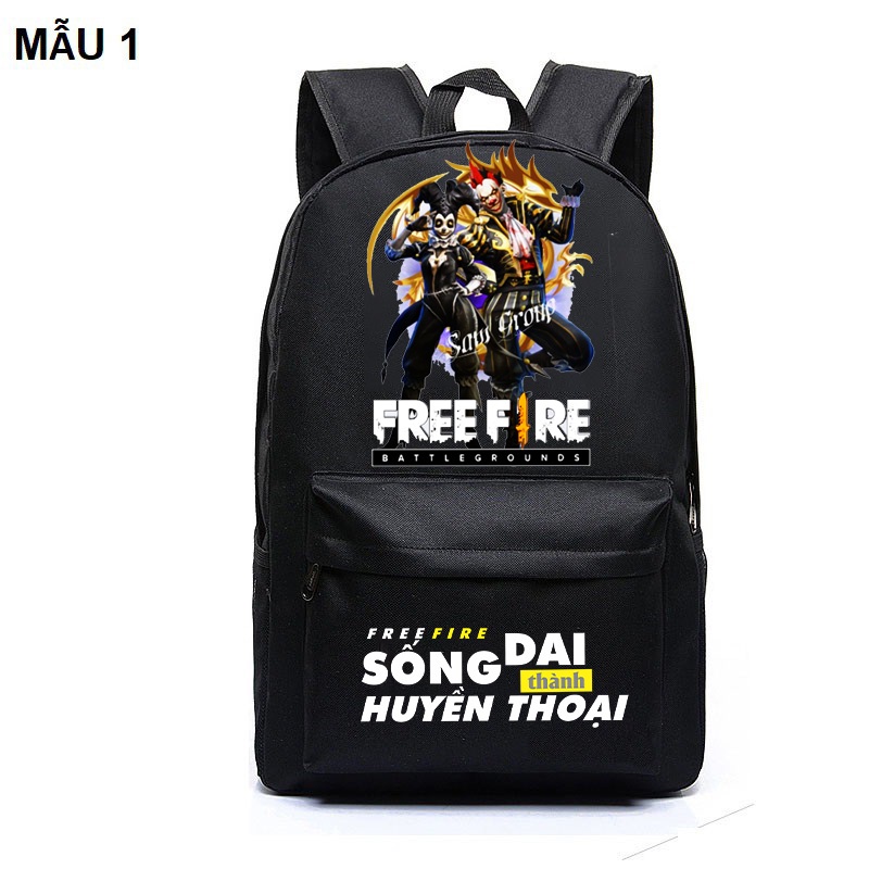 Balo Đi Học Free Fire mẫu mới