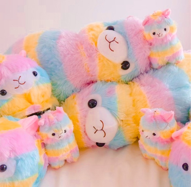 Gấu Bông Mipan Alpaca Cầu Vồng| Lomo Home |