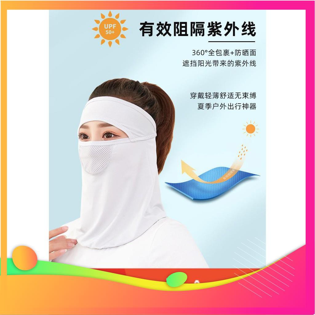 Khẩu trang vải nam nữ kín mặt bịt tai gáy chống nắng hiệu quả