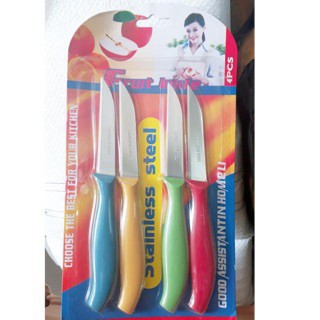 [An Toàn – Tiết Kiệm] Bộ 4 dao tỉa rau củ (4 màu)