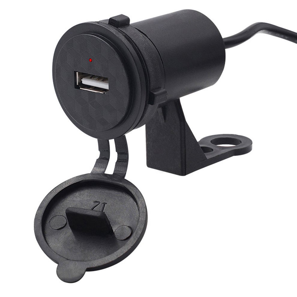 Thiết Bị Sạc Điện Thoại Usb 12V Chống Thấm Nước Có Công Tắc Cho Xe Hơi/Xe Máy