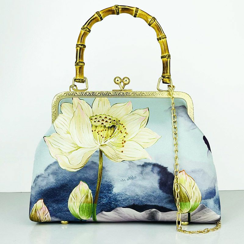 Túi Xách Tay Bằng Tre Phong Cách Mới Cho Nữ