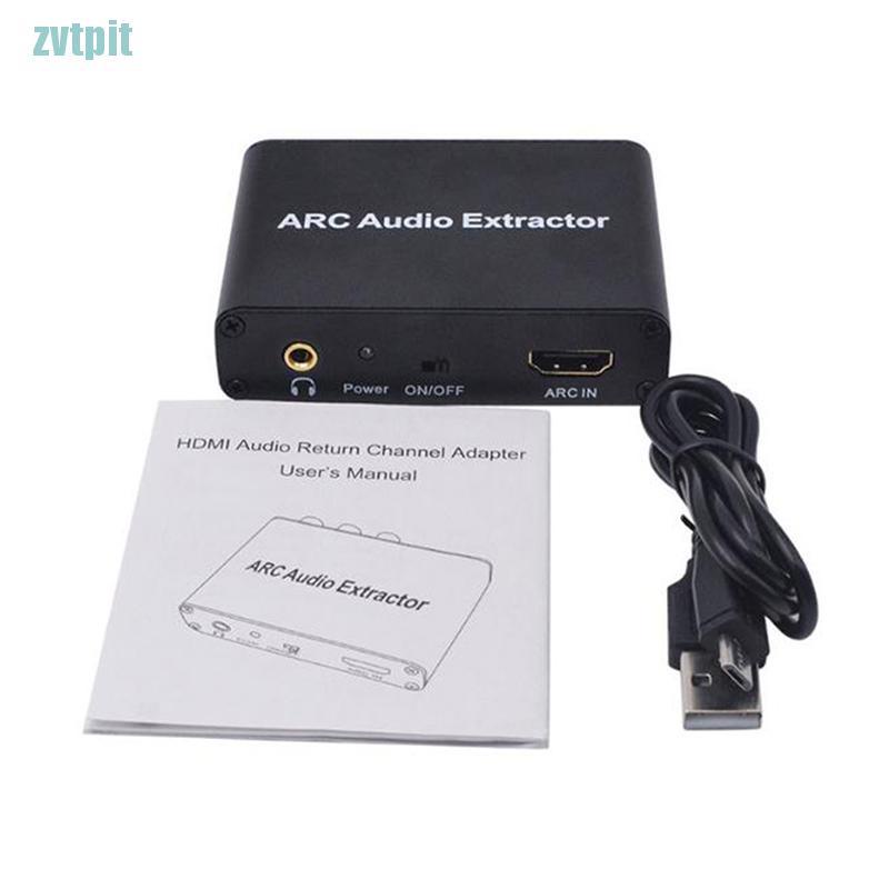 [ZVT] HDMI Digital To Analog Coaxail ARC Audio Extractor Converter Adapter 3.5mm RCA  PT
