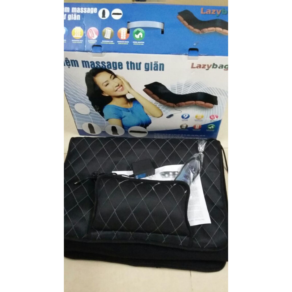 4C♧Nệm massage toàn thân Lazybag LZ-332 hàng công ty bảo hành 6 tháng