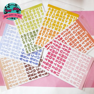 [ẢNH THẬT] Set sticker chữ cái alphabet và số siêu xinh