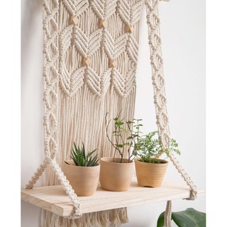 Kệ treo tường Macrame - MACRAME WALL SHELF