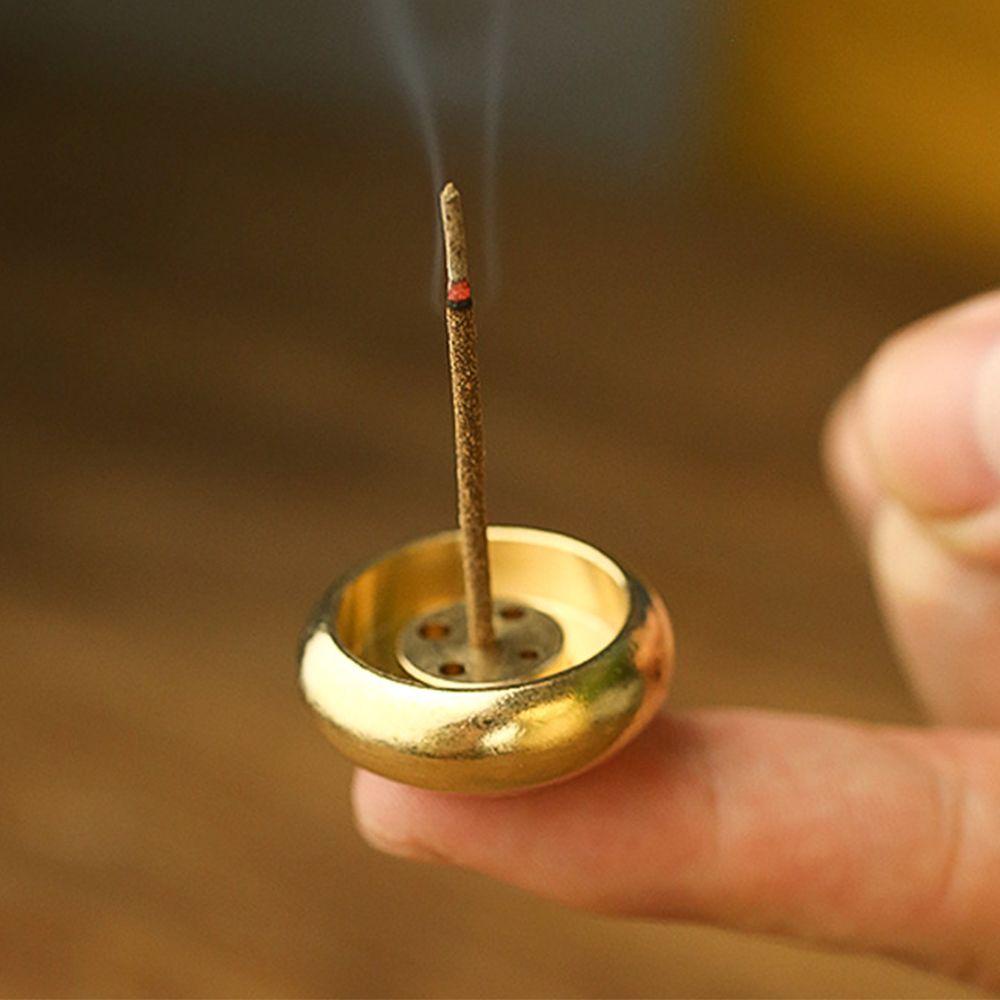 KRNY Đế Đốt Trầm Hương Mini Hình Nón Bằng Đồng