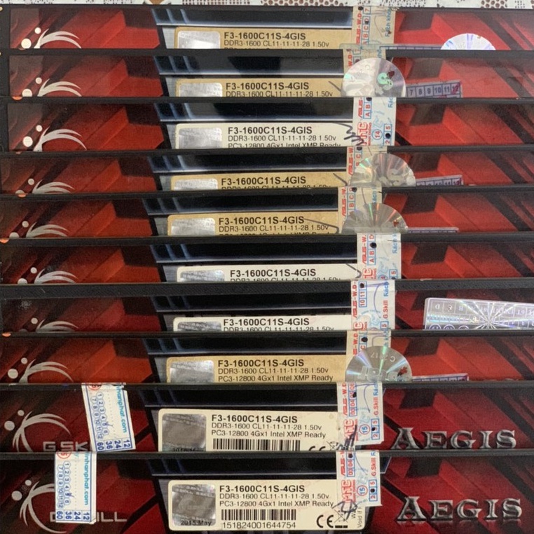 RAM DDR3 - 4G- BUS 1600 G.Skill Aegis Tản Nhiệt Lá - Vi Tính Bắc Hải