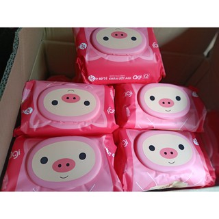 Bộ 05 gói khăn ướt Agi 100 tờ có hương(MẪU MỚI)