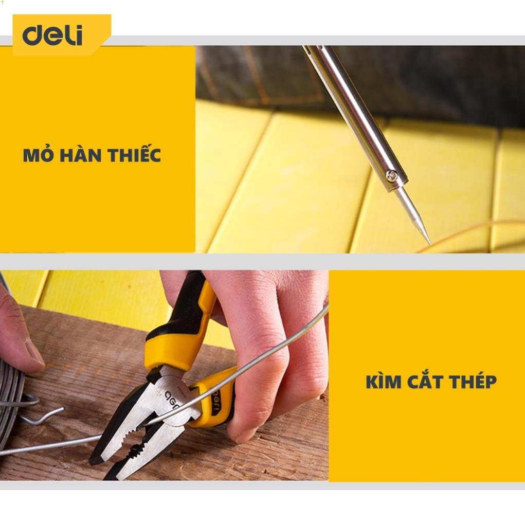 Bộ Dụng Cụ Sửa Chữa Đa Năng 124 Chi Tiết Deli Cao Cấp Chính Hãng - Sử Dụng Nhiều Mục Đích, An Toàn, TIện Lợi - DL5969 .