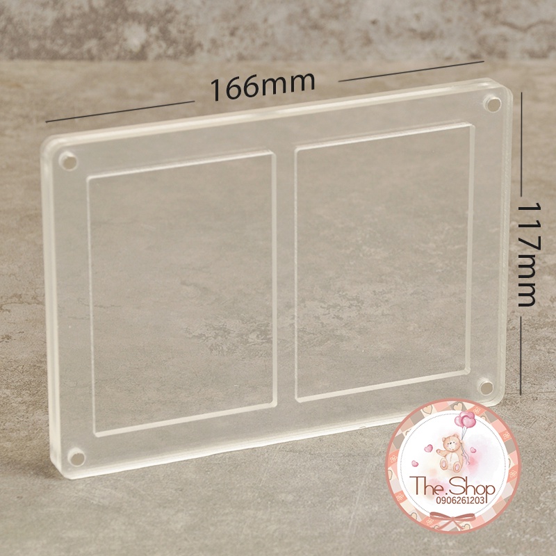 Khunh Ảnh Đôi Mini - Khung Đựng 2 Card