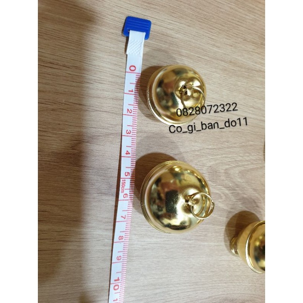 Chuông (Lục Lạc) Size Đại Trang Trí Mạ Vàng.