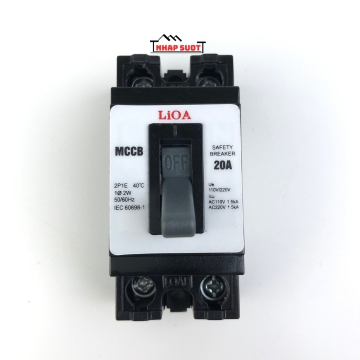 Aptomat đen, CB cóc, át khối 20A 30A cầu dao tự động