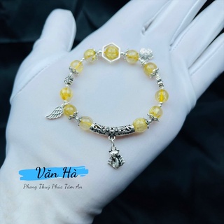 Lắc bạc t.a tóc vàng - cầu tài lộc, bình an may mắn