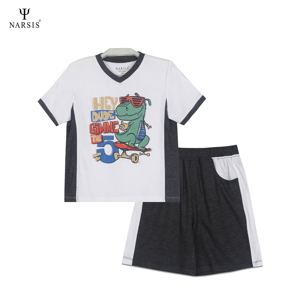 Bộ cộc tay bé trai nhiều mẫu Narsis KE1034 KE1035 KE1036 vải cotton mềm mịn mát