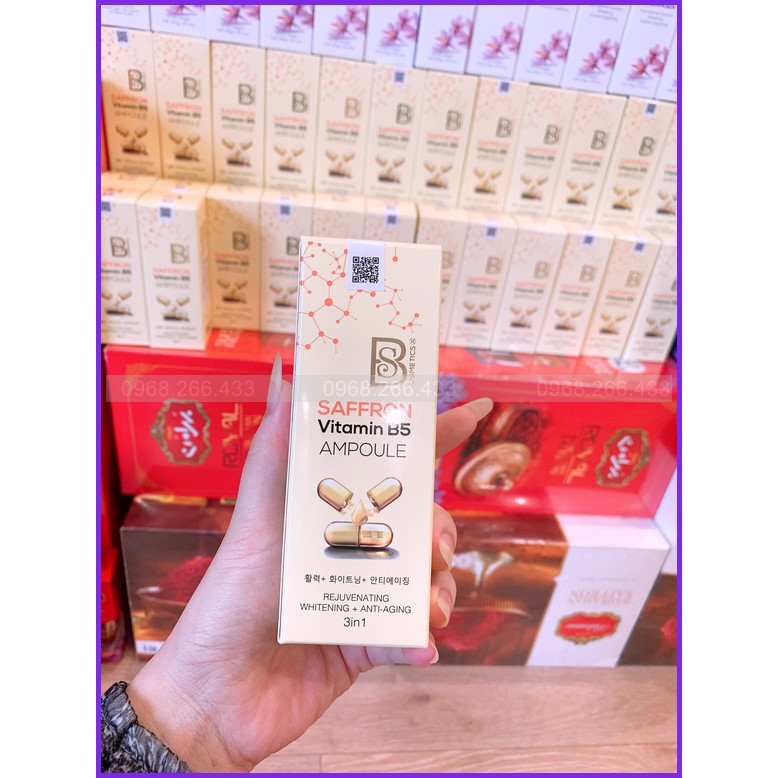 Serum B5 Saffron - Tinh Chất Nhụy Hoa Nghệ Tây 3 Trong 1 giúp: Tái Tạo Làn Da, Dưỡng Trắng + Chống Lão Hóa | BigBuy360 - bigbuy360.vn