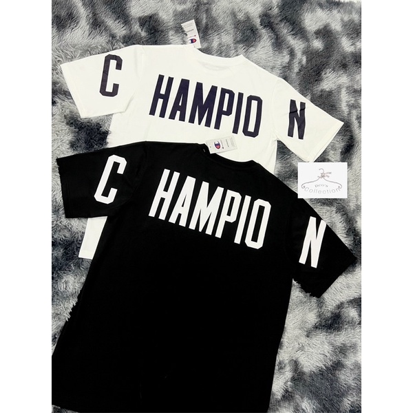 Áo Thun Champion Big Logo Unisex Hot Trend - Ảnh thật tự chụp