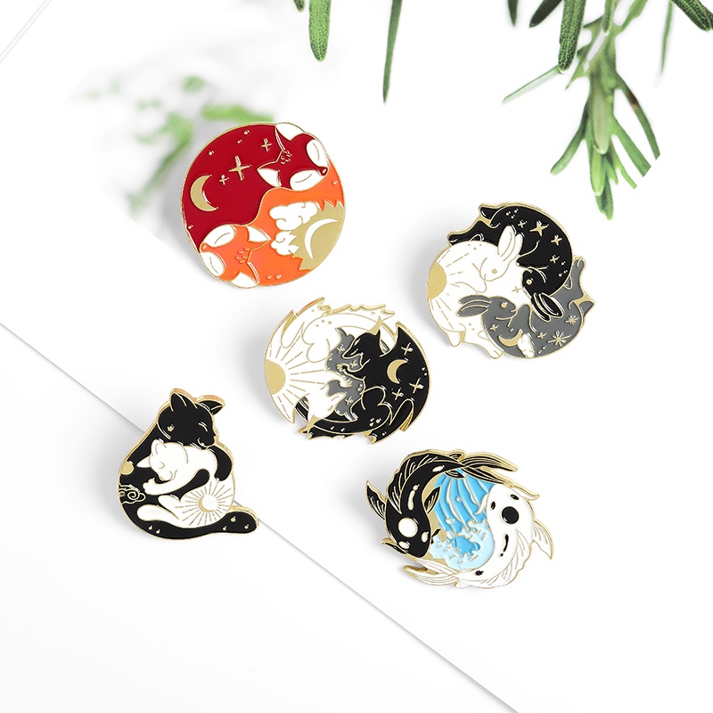 Huy hiệu cài áo hình động vật đáng yêu