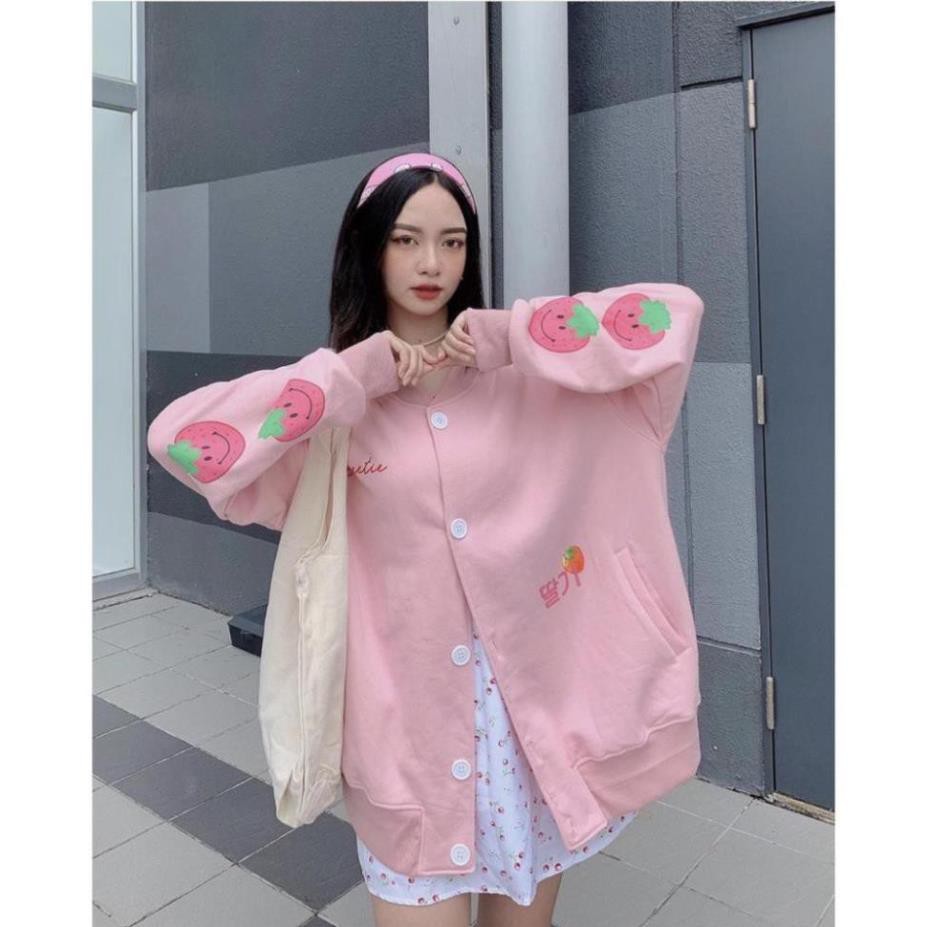 Áo Cardigan TRÁI DÂU CUTE Unisex | BigBuy360 - bigbuy360.vn