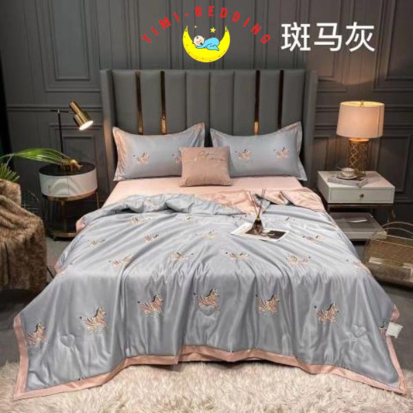 Chăn lụa thái mùa hè – Chăn hè lụa nhập khẩu cao cấp, mát mẻ 2x2,3m– Timibedding