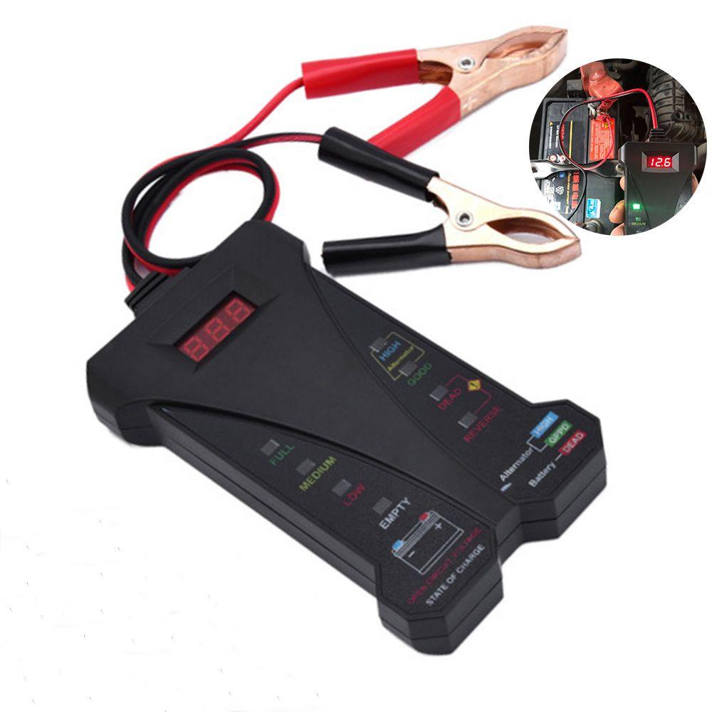Máy Kiểm Tra Ắc Quy Xe Hơi / Tàu Thuyền Màn Hình LCD Kỹ Thuật Số