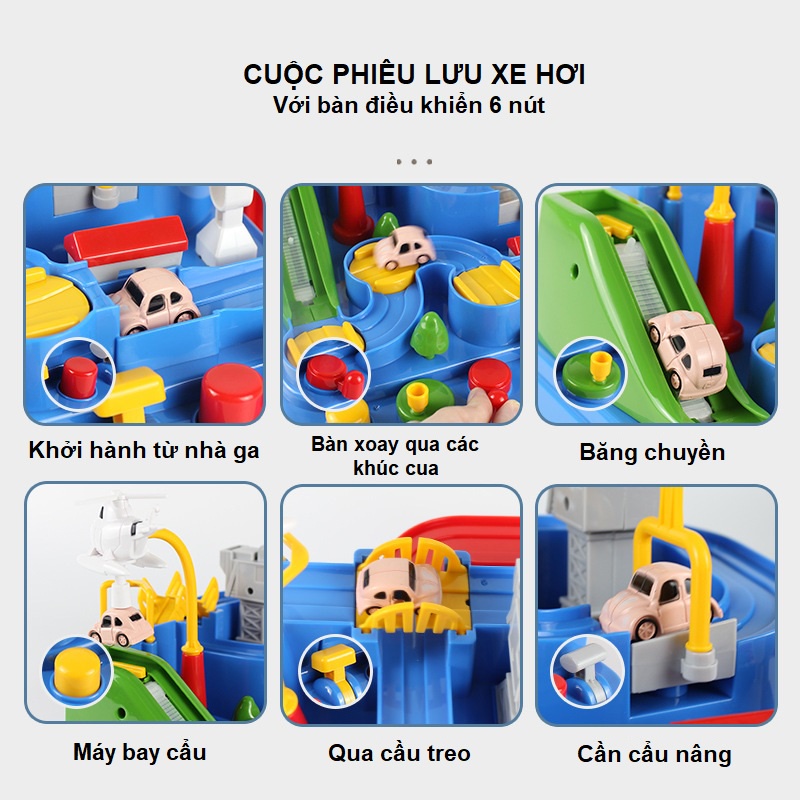 [HOT HOT] Mô Hình Đường Đua, điều khiển ô tô vượt qua chướng ngại vật Siêu Hấp Dẫn cho bé