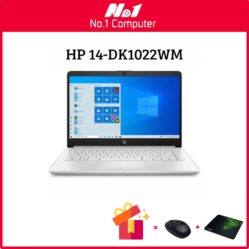 Laptop HP 14-DK1022WM R-3 3250U/RAM 4GB/SSD 128GB/14” HD