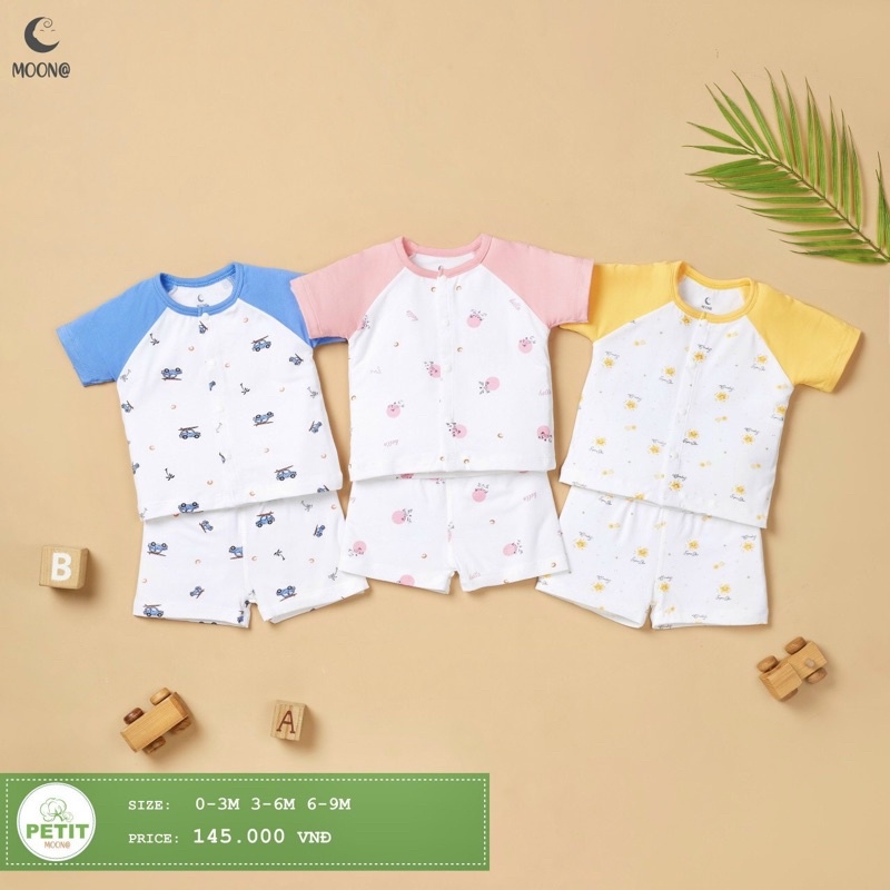 BỘ TAY NGẮN VẢI THUN LẠNH MOONA