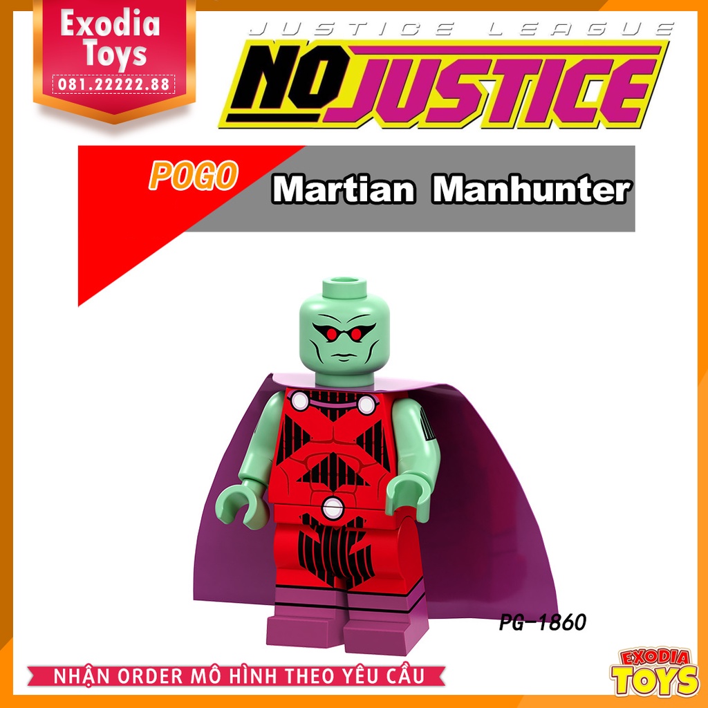 Xếp hình Minifigure DC Comics Siêu anh hùng trong sự kiện No Justice - Đồ Chơi Lắp Ghép Sáng Tạo - POGO PG8211