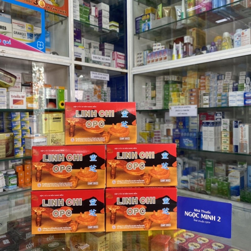 ✅  Linh Chi OPC Hộp 2 vỉ x 10 viên nang mềm