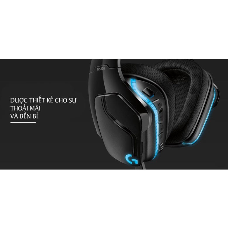 Tai nghe Gaming Logitech G633S Lightsync - Âm thanh 7.1 - Hàng chính hãng
