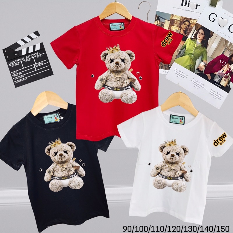 Áo Phông Gấu Cho Bé Chất cotton
