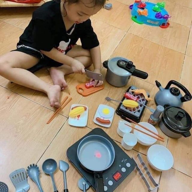 Bộ đồ chơi nấu ăn siêu hot cho bé (ảnh thật) - E3 Audio Miền Nam
