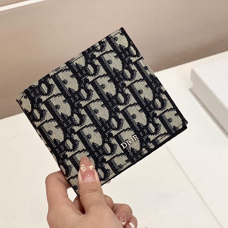 Ví Da Dior Đựng Tiền Xu / Thẻ Thời Trang Cho Nam