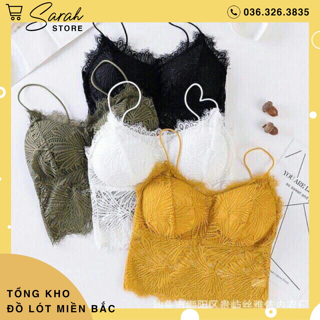 Áo Ren 2 Dây Croptop Ren, Áo Sợi Bún Hai Dây Ren Có Mút Đệm 9936 | BigBuy360 - bigbuy360.vn