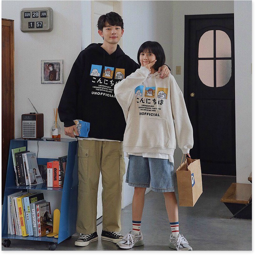 MN ÁO KHOÁC HOODIES NAM NỮ,CHẤT LIỆU VÃI NĨ THOÁNG MÁT,THIẾT KẾ HỌA TIẾT SIÊU XINH KHÁNH AN STORE 99