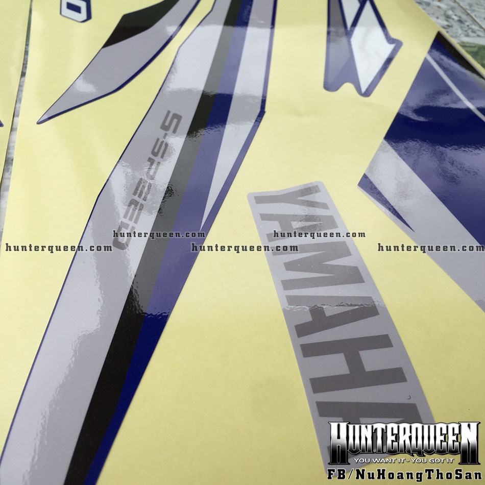 Tem in UV dán xe Exciter 150. Tem GP 2016. Decal cao cấp kích thước chuẩn