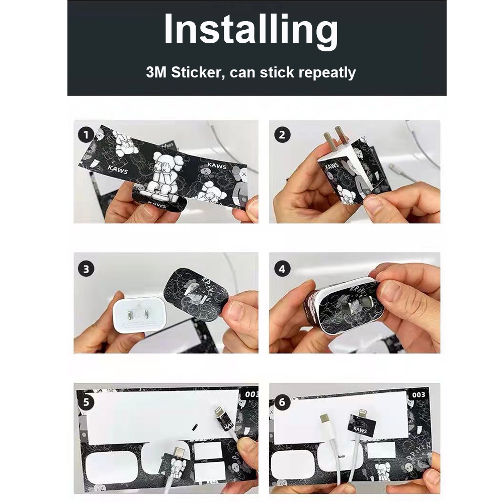 Nhãn dán bảo vệ cốc sạc nhanh 5W 18W/20W PD thích hợp cho iphone 11 12 13 pro max xr 5 6 7 8 plus iPad mini 4