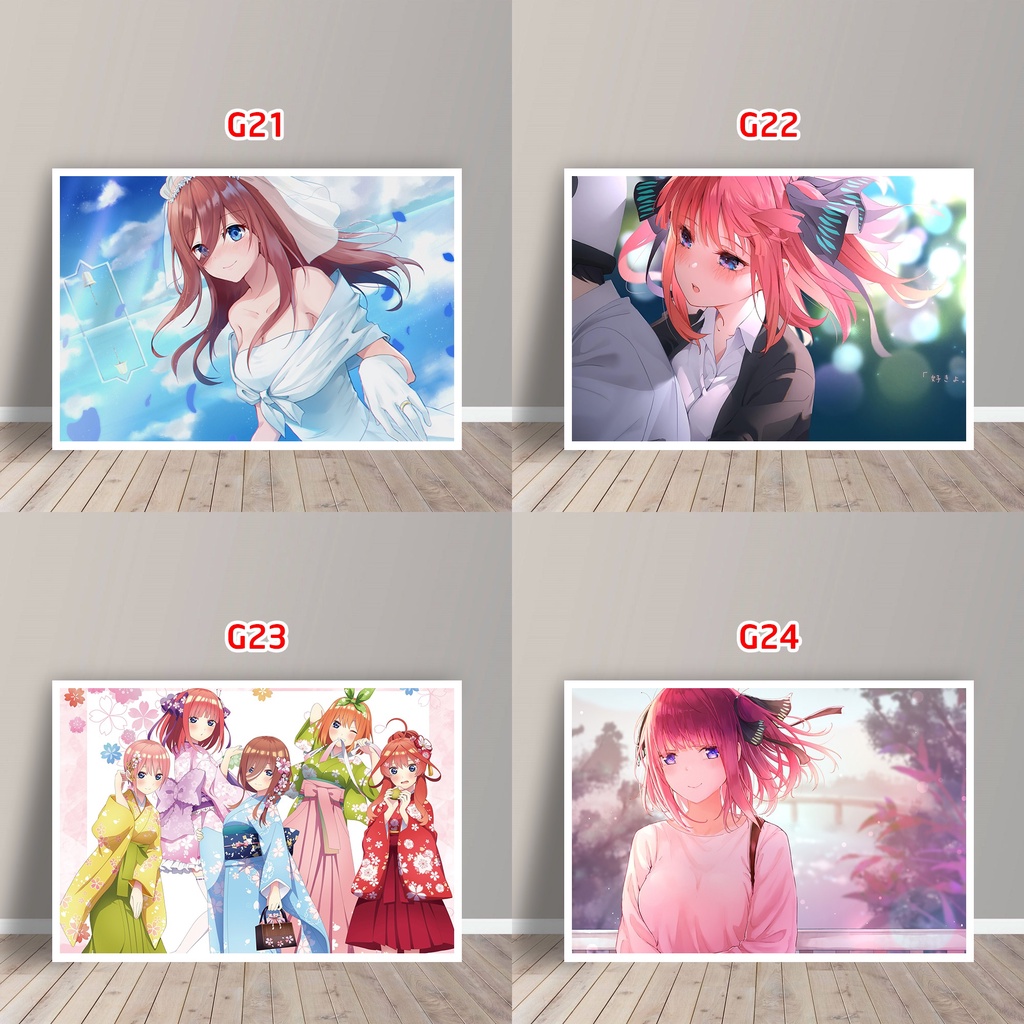 Tấm Postcard Cao Cấp Anime Gotoubun no Hanayome