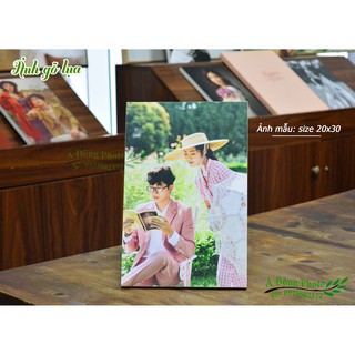 In ảnh Gỗ Lụa để bàn - In ảnh từ Điện Thoại - Size 15x21