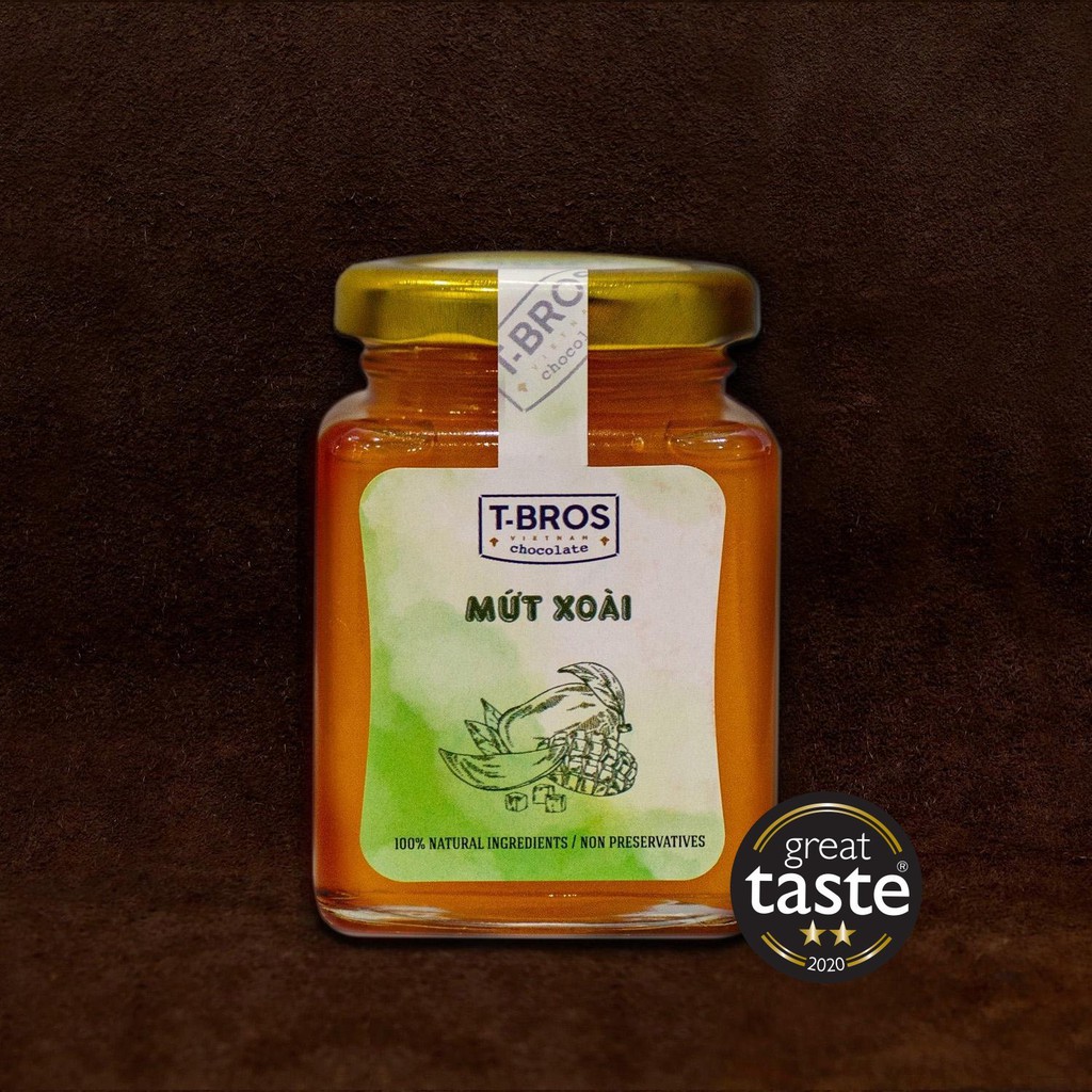 Mứt Xoài tự nhiên ăn kèm với bánh mì và salad 150gr