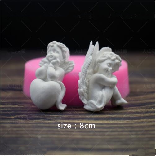 Khuôn Làm Bánh/Xà Phòng/Kẹo Mềm Hình Thiên Thần 6 Kiểu DIY