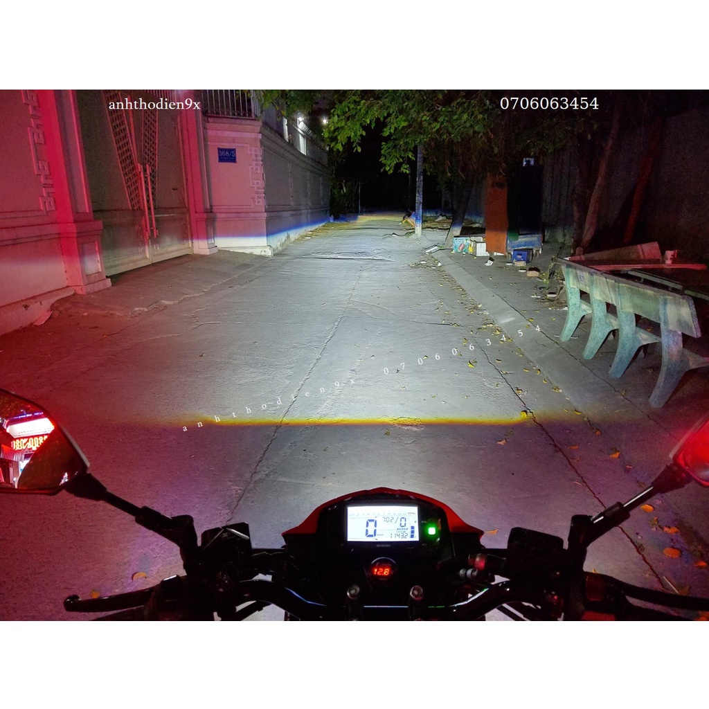 Trợ Sáng Bi Led Kenzo S500 Pro Lắp Cho Xe Máy/Moto Chính Hãng