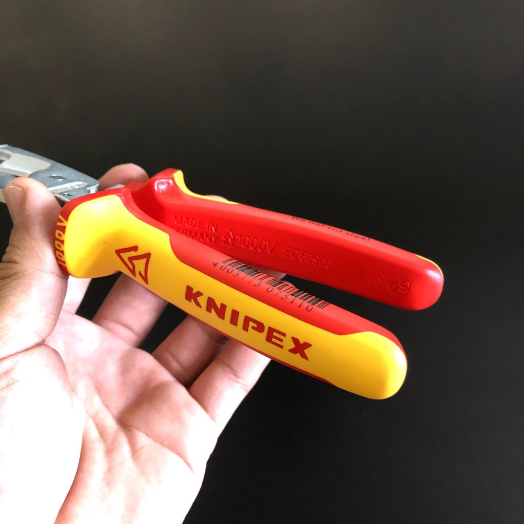 KÌM LẮP ĐIỆN ĐA NĂNG KNIPEX 13 96 200 CÁCH ĐIỆN 1000V CÓ LÒ XO, DÀI 200MM - HÀNG ĐỨC CHÍNH HÃNG 100%