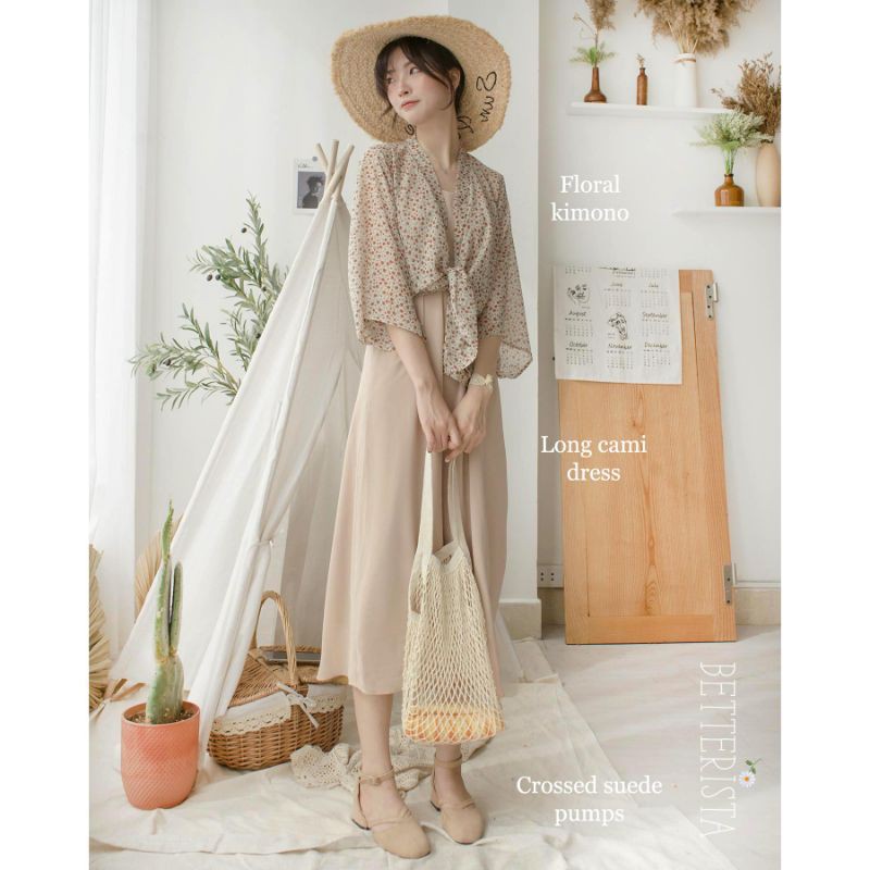 Long Cami Dress Cà Phê Sữa