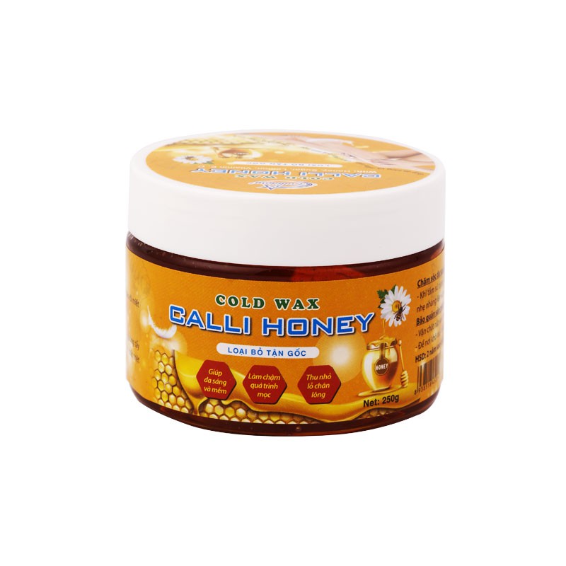 Sáp wax lông an lành tẩy triệt lông nách bikini vùng kín chân tay ria mép Calli Honey tặng bộ dụng cụ wax lông - WCH