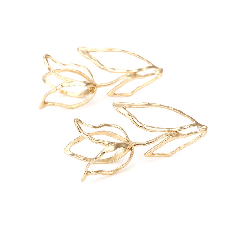 1 Đôi Bông Tai Dáng Dài Hình Hoa 8.8x4.2cm Thiết Kế Đơn Giản Thời Trang Cao Cấp